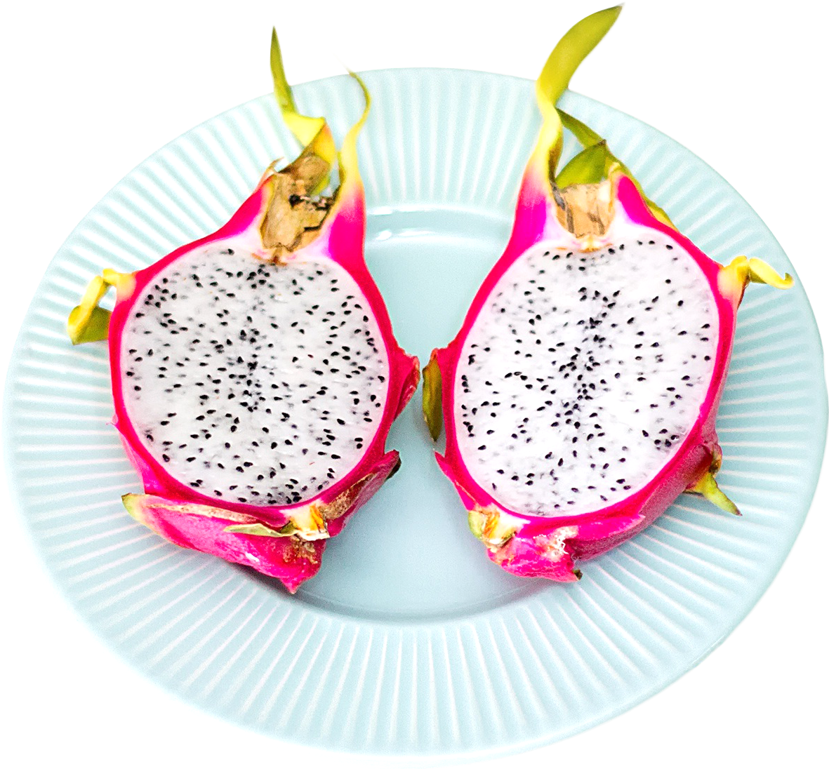 Dragon Fruit On Plate Png Image - Pitaya Clipart (1226x1136), Png Download
