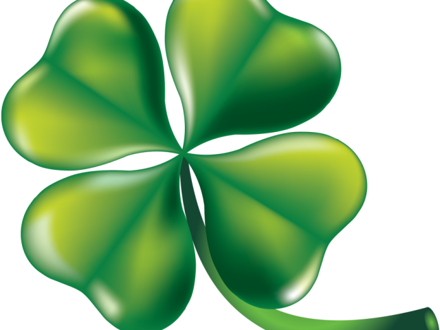 Shamrock Clipart Christmas - 4 Leaf Clover Png Transparent Png (640x480), Png Download