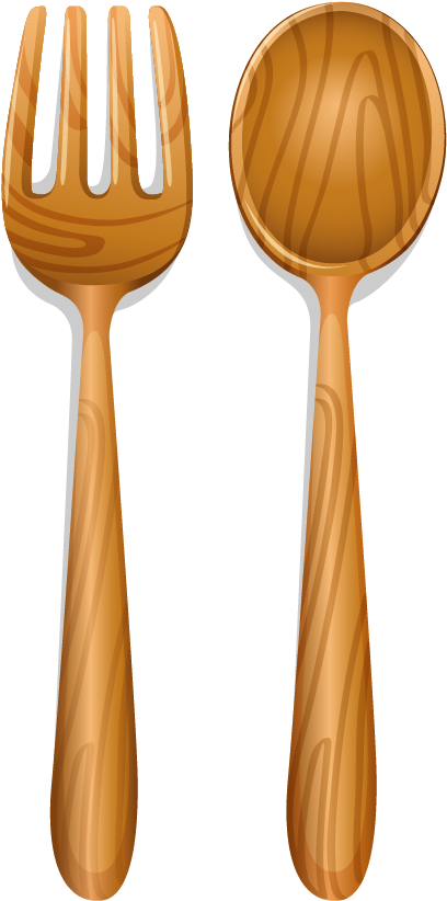 1042 X 1042 10 - Wood Spoon Fork Png Clipart (1042x1042), Png Download