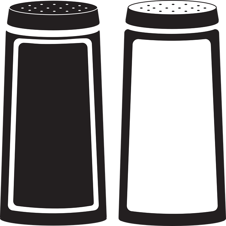 Salt Clip Art - Salt And Pepper Shaker Clipart Free - Png Download (600x599), Png Download