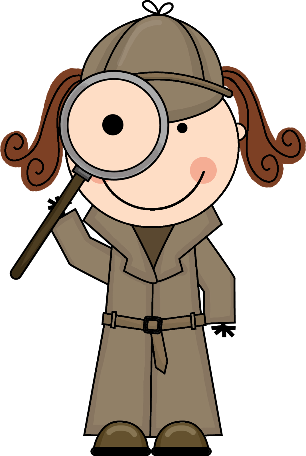 Clipart Royalty Free How Early Can Dyslexia Be Diagnosed - Girl Detective Clipart - Png Download (1073x1600), Png Download