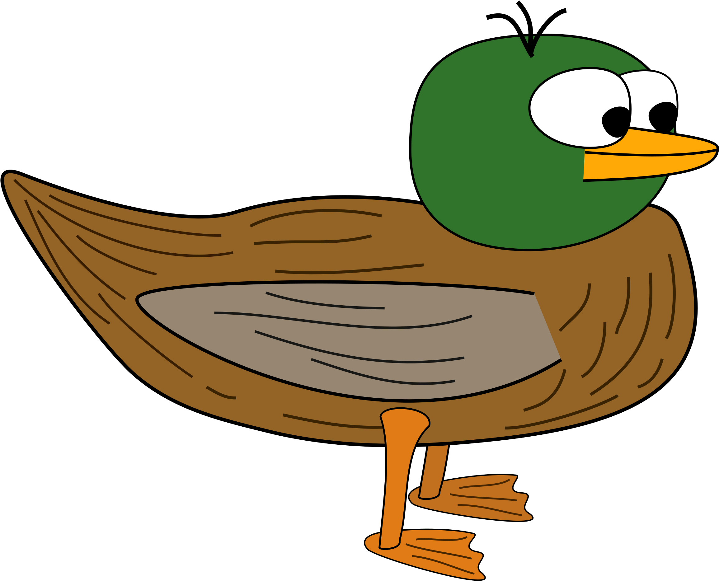 This Free Icons Png Design Of Cartoon Duck Clipart (2400x1920), Png Downloa...