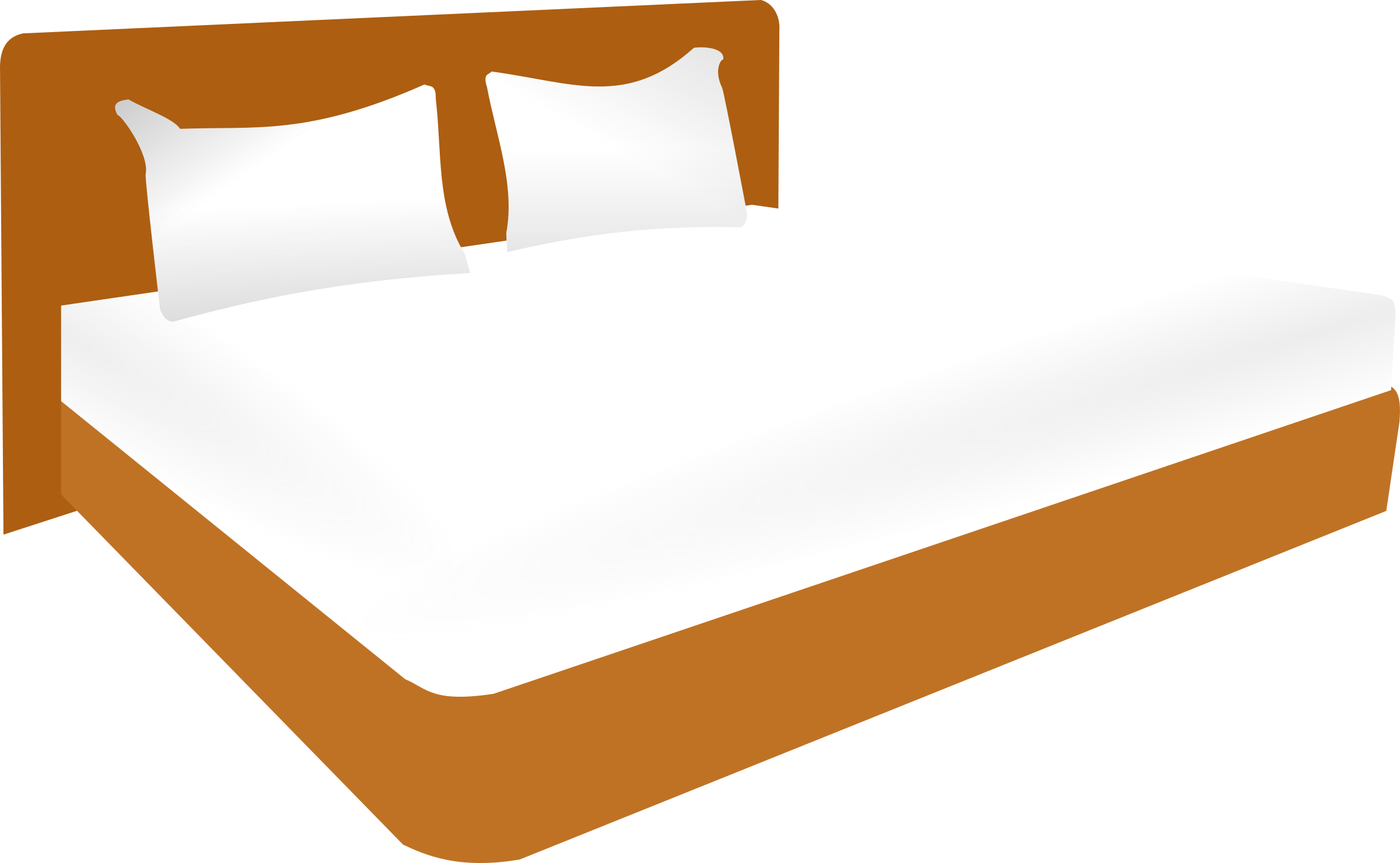Bedroom Images - Double Bed Clipart - Png Download (2400x1479), Png Download