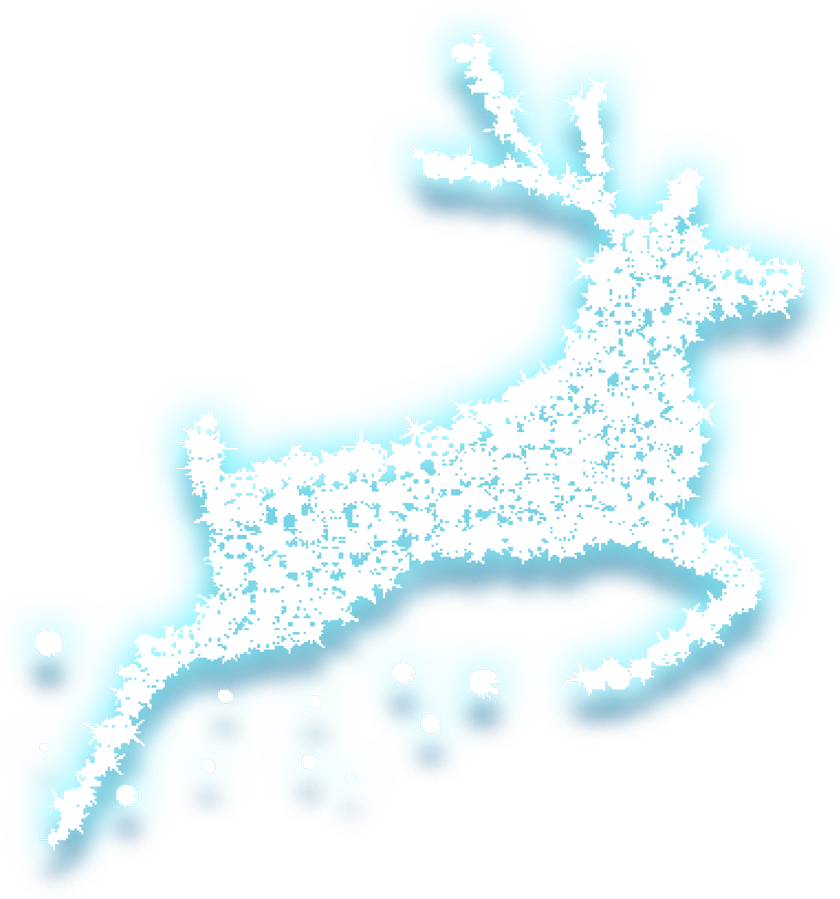 Icy Deer Png Clipart - Gold Christmas Element Transparent Png (840x899), Png Download