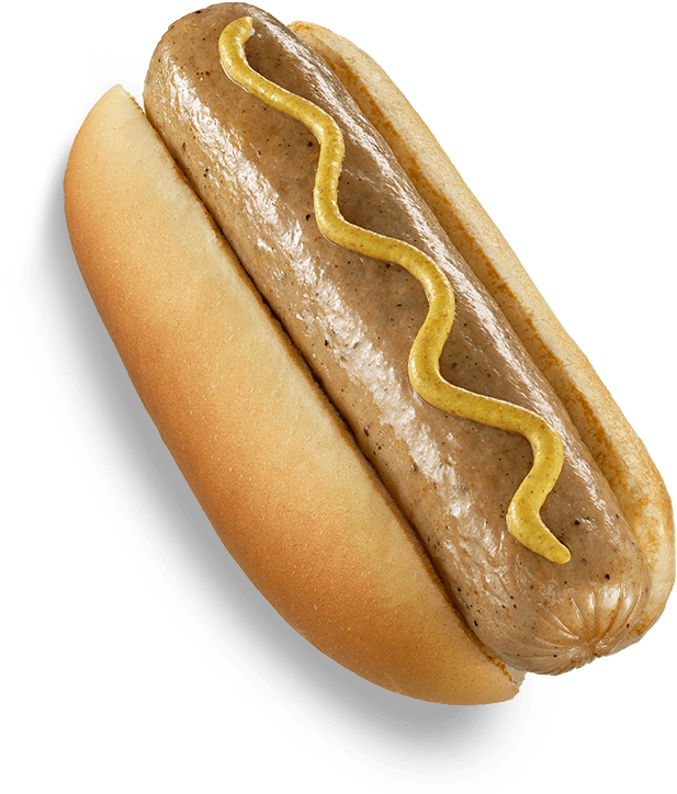 Home Market Foods Eisenberg Bratwurst With Mustard - Chili Dog Clipart (1200x800), Png Download