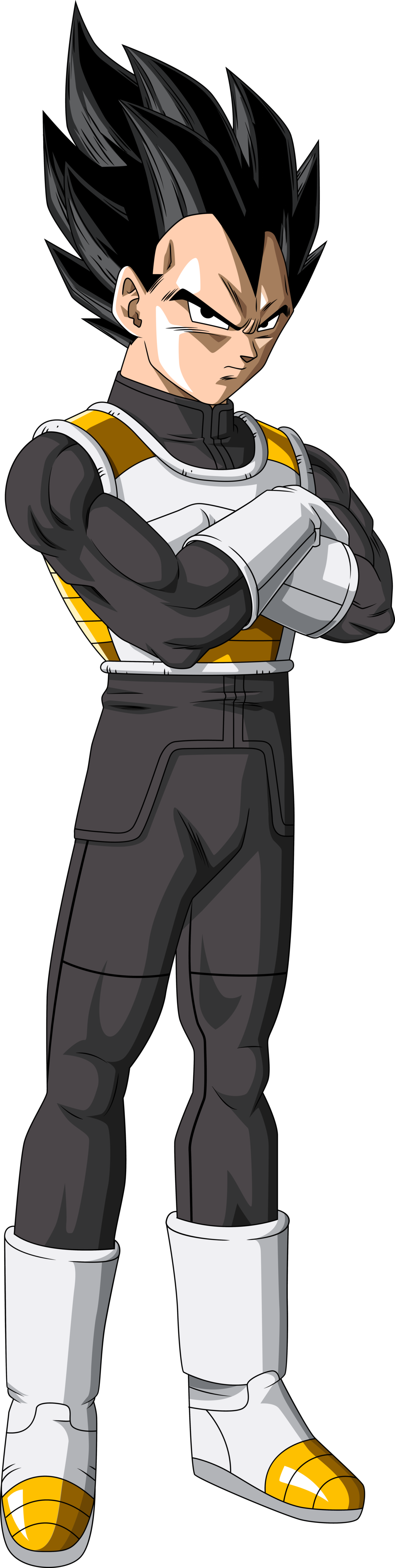Vegeta Resurrection F Clipart (1024x4062), Png Download