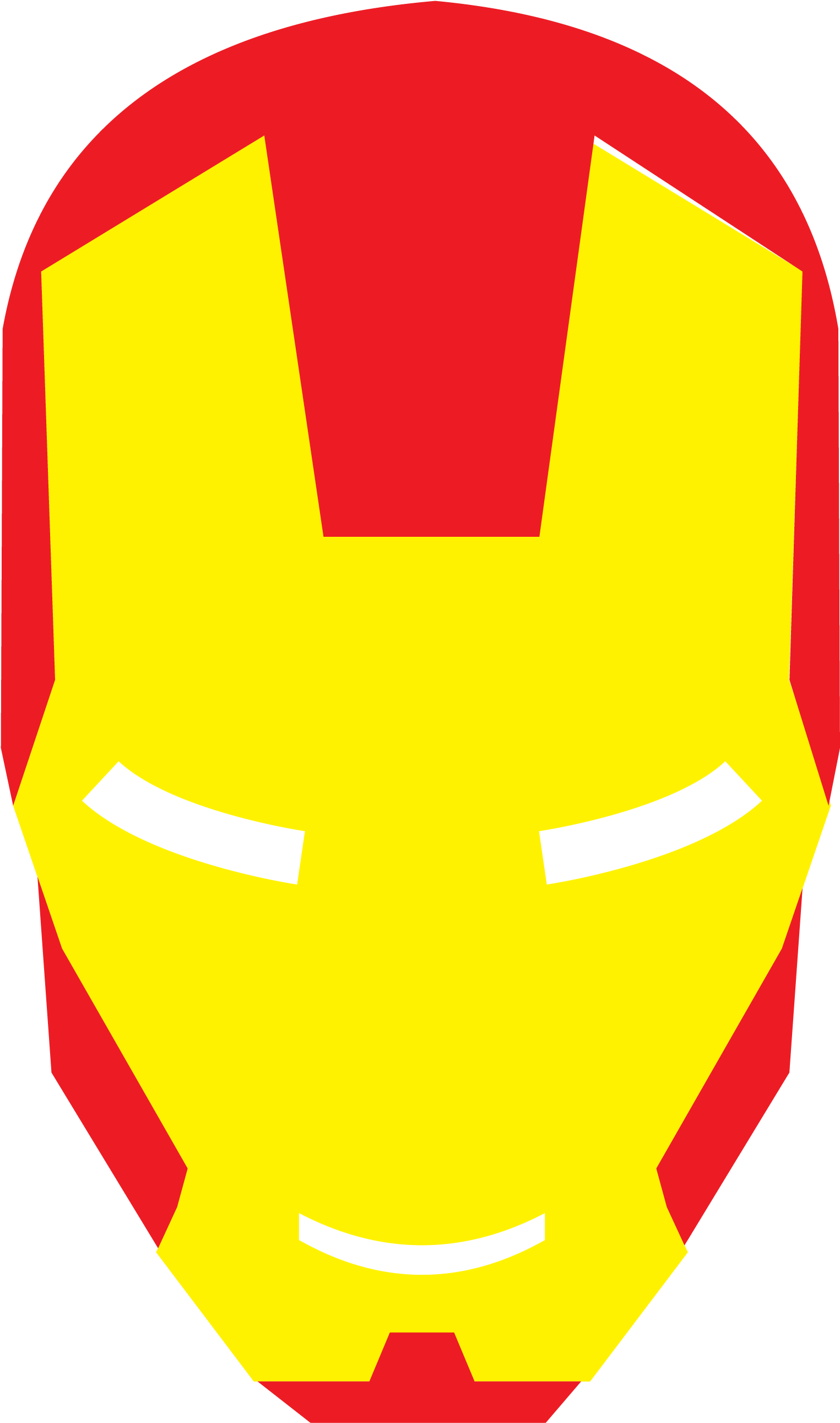 Classic Iron Man Short Sleeve T-shirt Clipart (1525x2582), Png Download