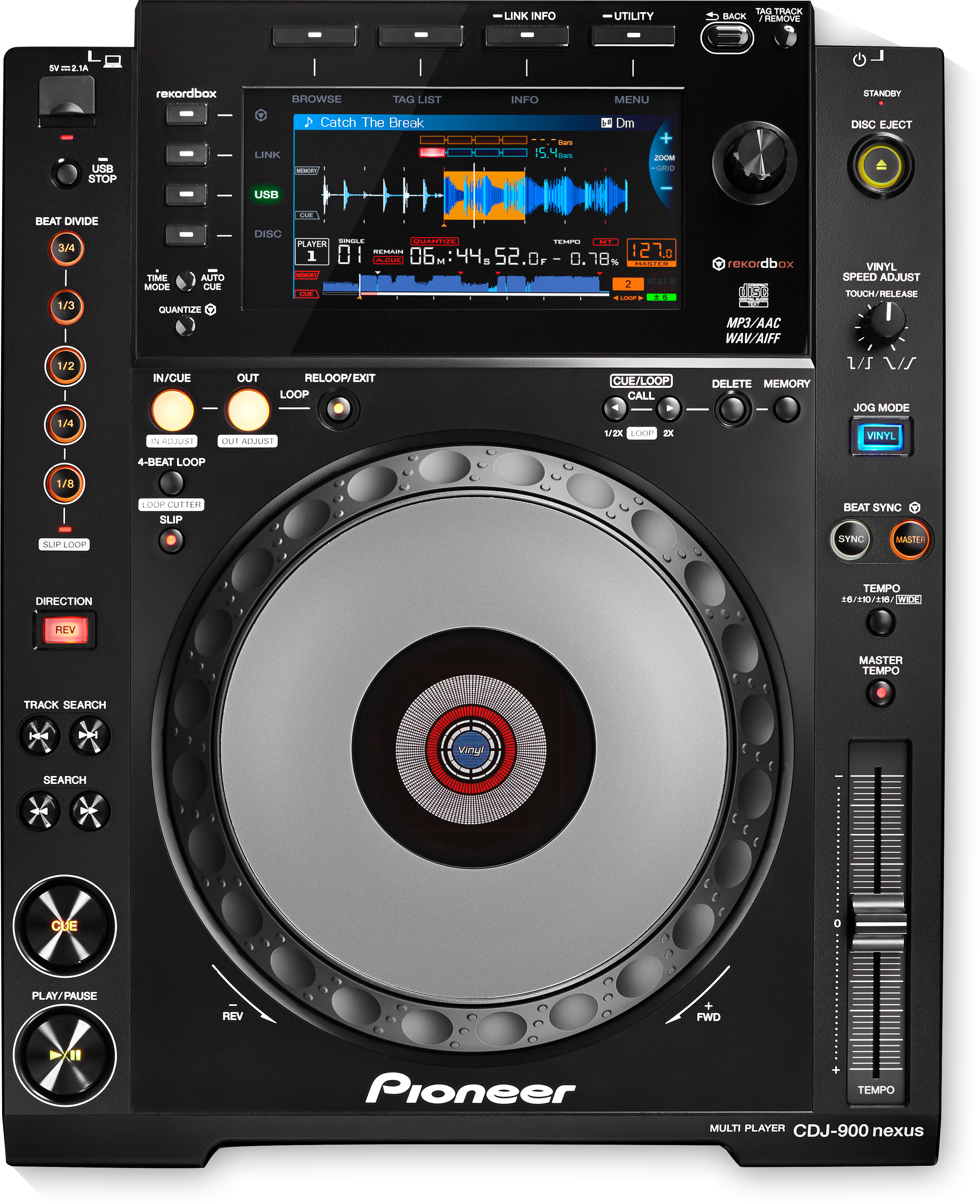 Pro-dj Multi Player - Pioneer Cdj 900 Nexus Clipart (2775x3409), Png Download