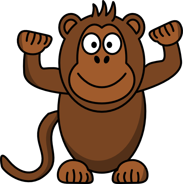 How To Set Use Monkey Svg Vector Clipart (594x599), Png Download