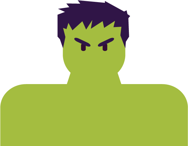 The Incredible Hulk - Silhouette Clipart (800x480), Png Download