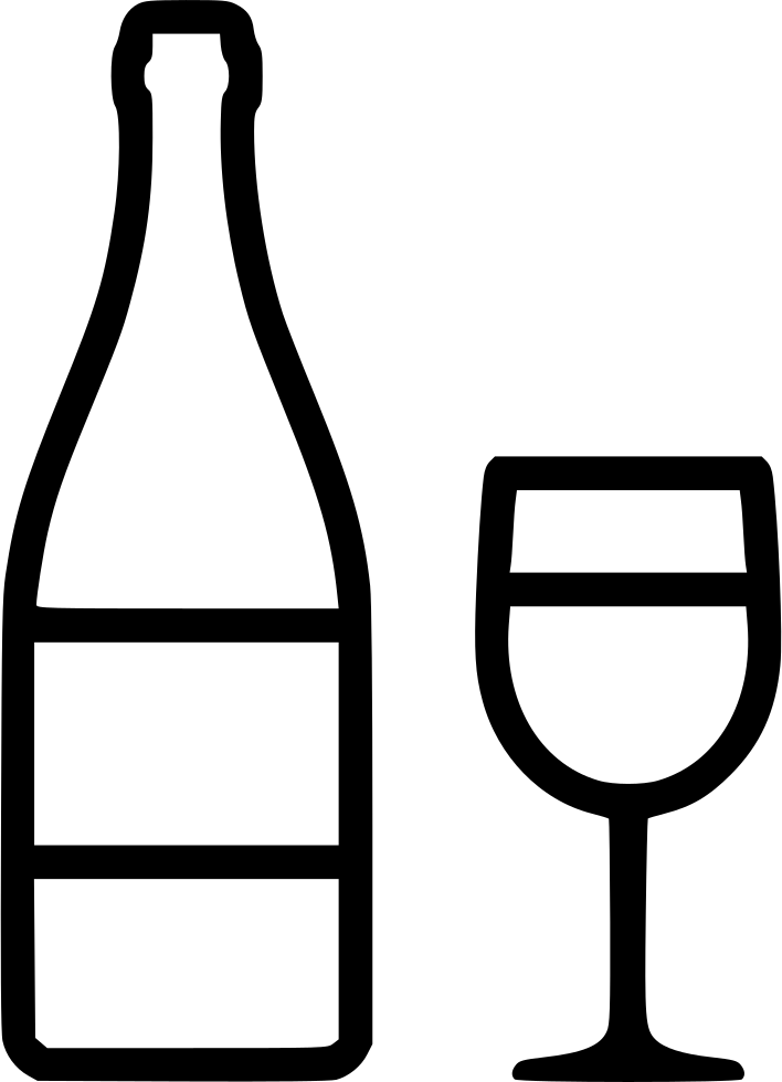 Wine Bottle Glass Comments Clipart (708x980), Png Download