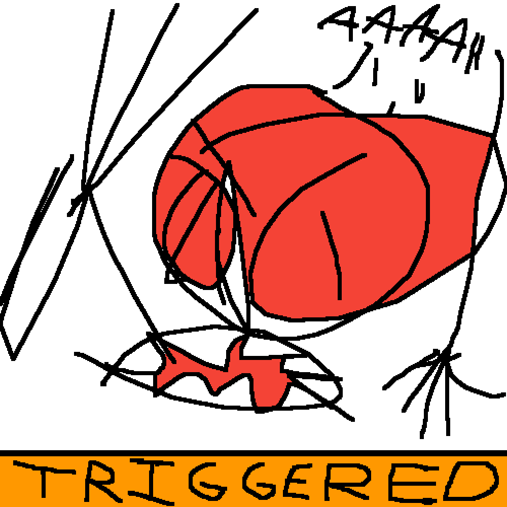 Angry Guy Got Triggered Clipart (1000x1000), Png Download