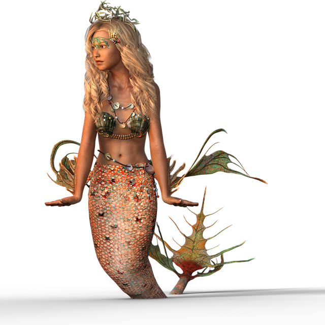 Mermaid, Water Creature, Creature, Nature, Female - Pixabay Mermaid Clipart (640x640), Png Download