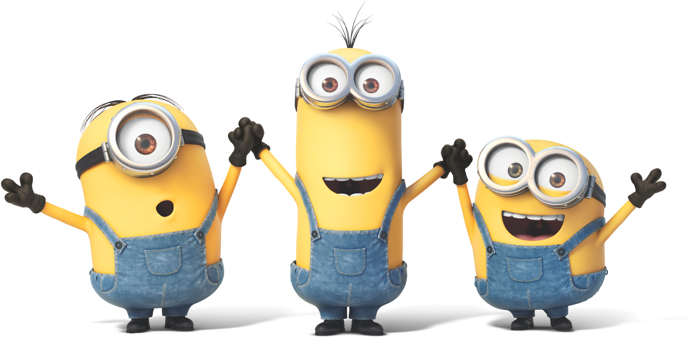 Great Minions Clipart (2579x1330), Png Download