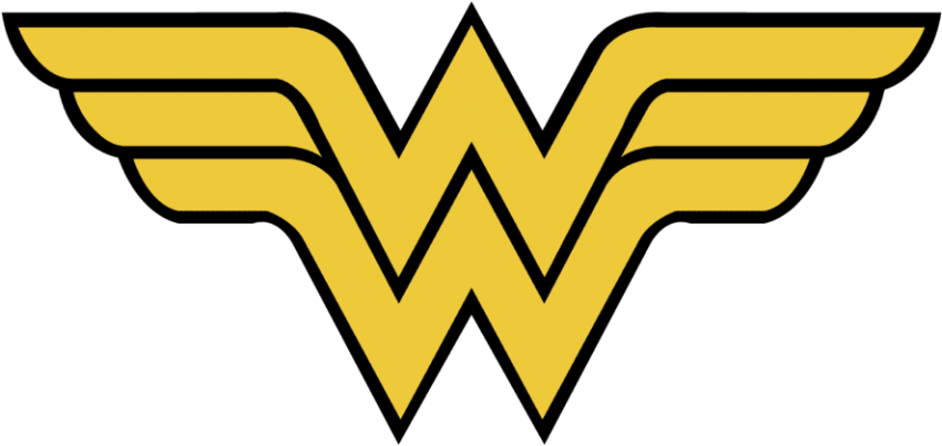 Free Png Download Logo Wonder Woman Png Images Background - Wonder Woman Logo Clipart Transparent Png (850x403), Png Download