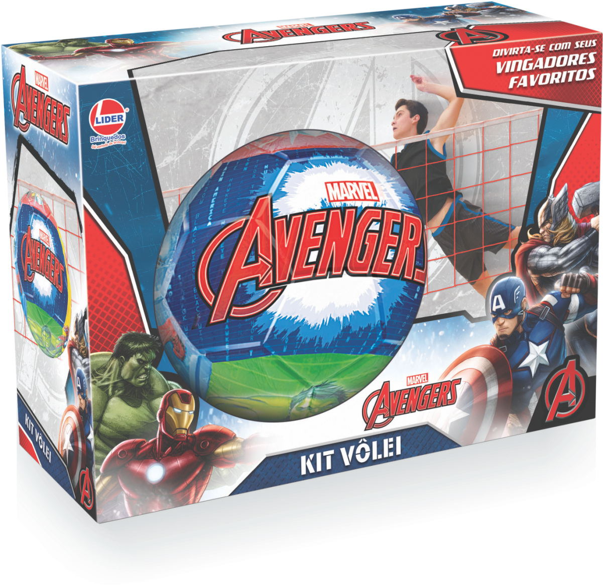 Kit Vôlei Marvel Avengers Clipart (1201x1170), Png Download