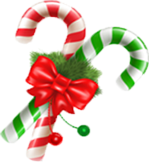 Candy Cane - Bastones De Caramelo Navideños Clipart (800x800), Png Download