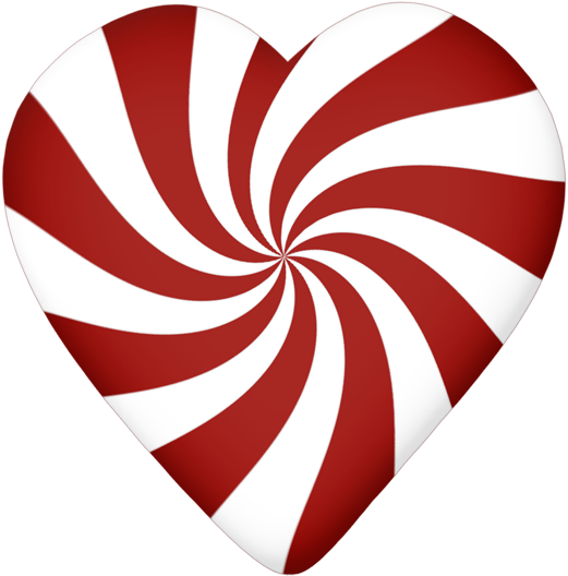 550 X 564 1 - Candy Cane Heart Png Clipart (550x564), Png Download