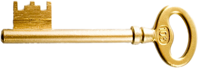 Golden Key Png Image With Transparent Background - Transparent Background Key Png Clipart (749x441), Png Download