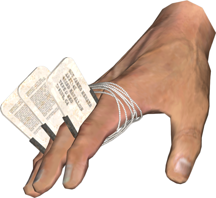 Fallout New Vegas Dog Tag Fist Clipart (1000x1000), Png Download