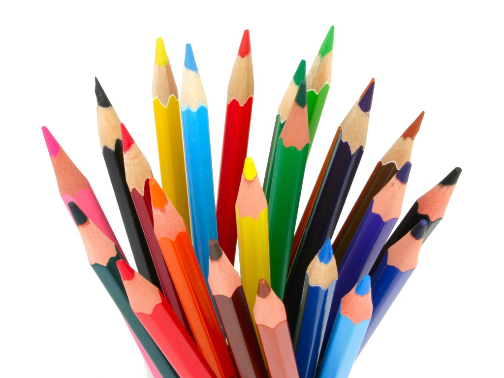 Pens Png - Colored Pencils Free Clipart Transparent Png (1024x768), Png Download