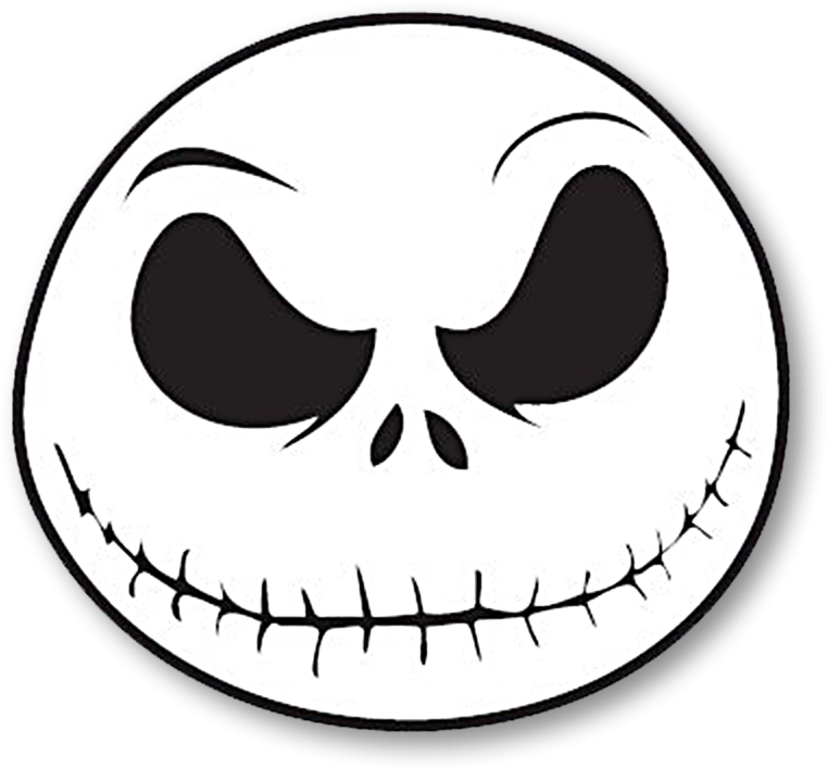 Jack Skellington Face Png - Nightmare Before Christmas Png Clipart (820x820), Png Download