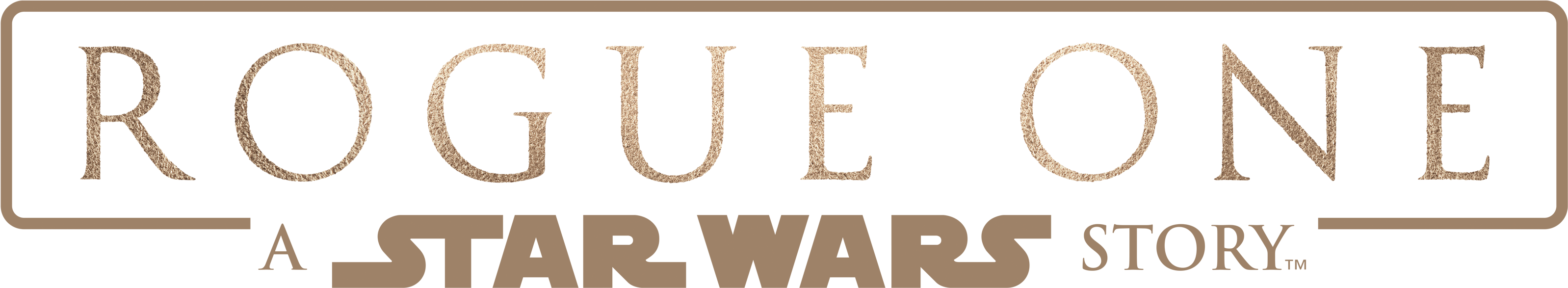From Lucasfilm Comes The First Of The Star Wars Standalone - Rogue One A Star Wars Story Logo Clipart (3300x704), Png Download