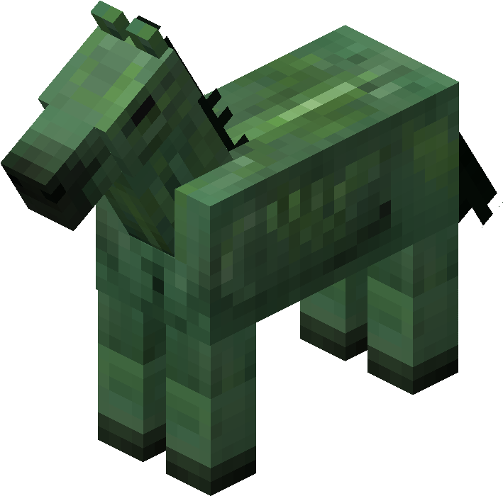 Baby Zombie Horse Minecraft Clipart (765x897), Png Download