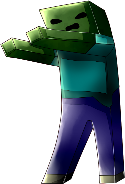 Enderman Transparent Minecraft Zombie Clipart (500x735), Png Download