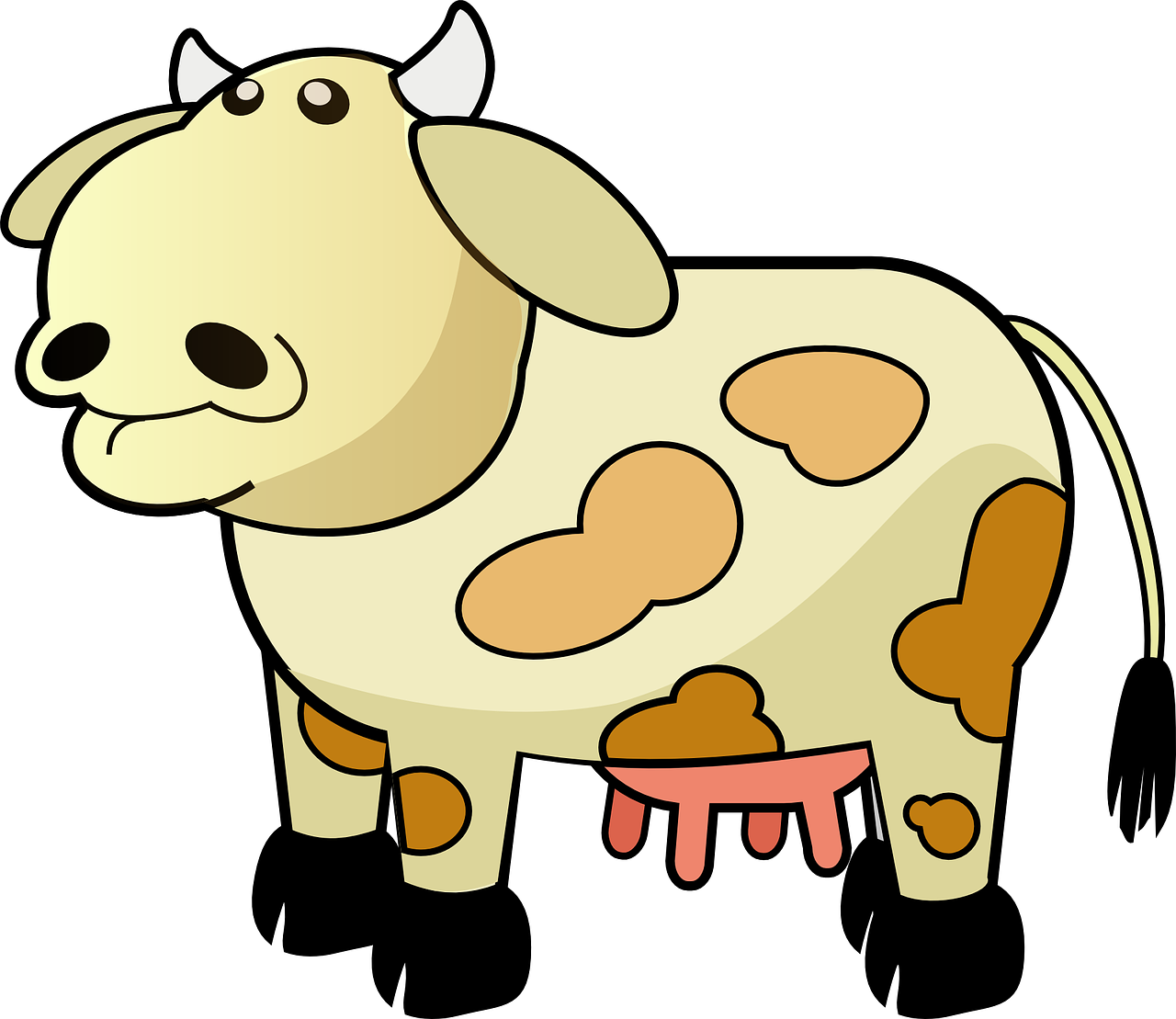 How To Set Use Color Cow Svg Vector Clipart (600x520), Png Download