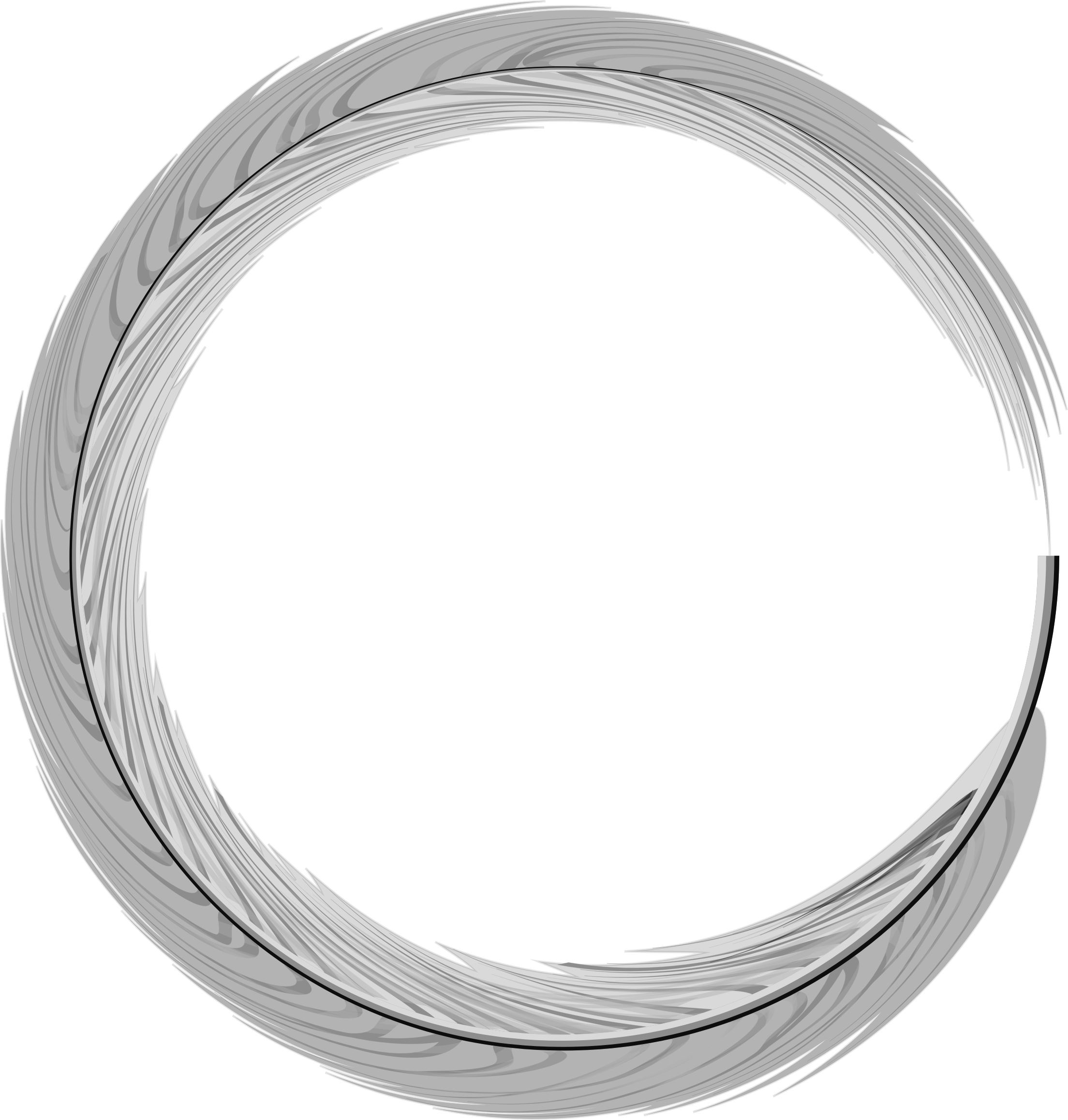 Png Library Clipart Big Image Png - Round Silver Frame Png Transparent Png (2208x2316), Png Download