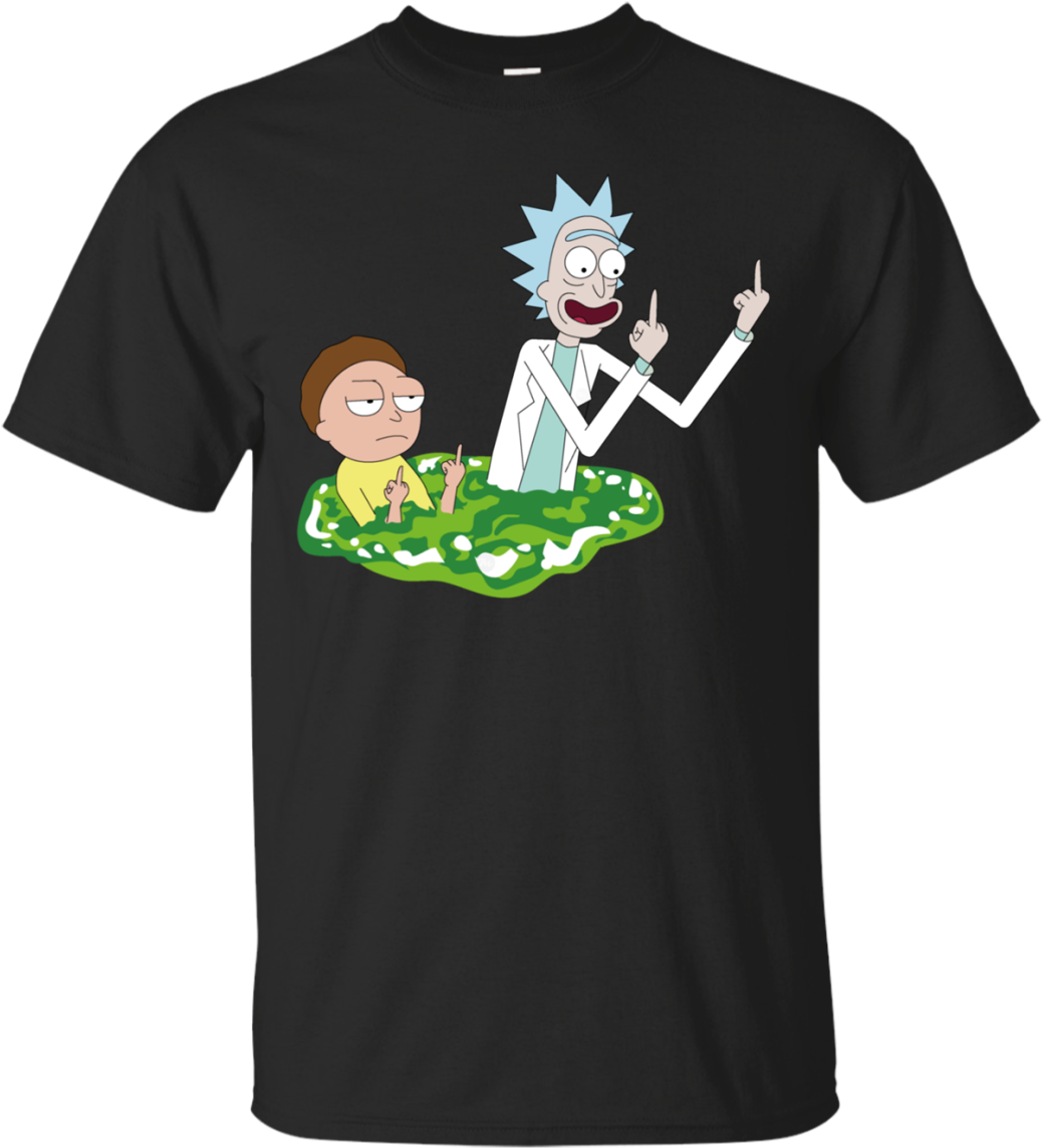 Rick And Morty Flipping Off Clipart (1155x1155), Png Download