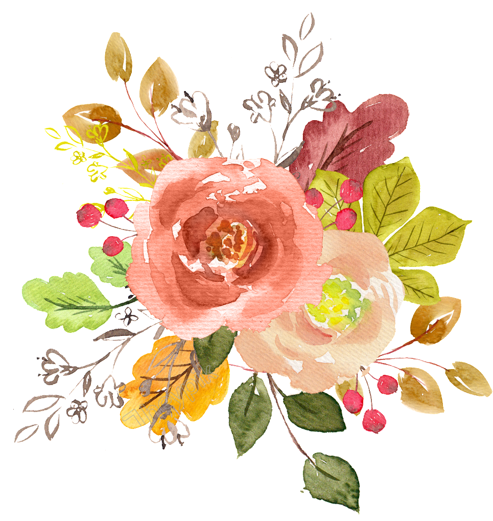 Picture Black And White Stock Watercolor Flowers Free - Watercolor Flower Vector Png Clipart (1024x1024), Png Download