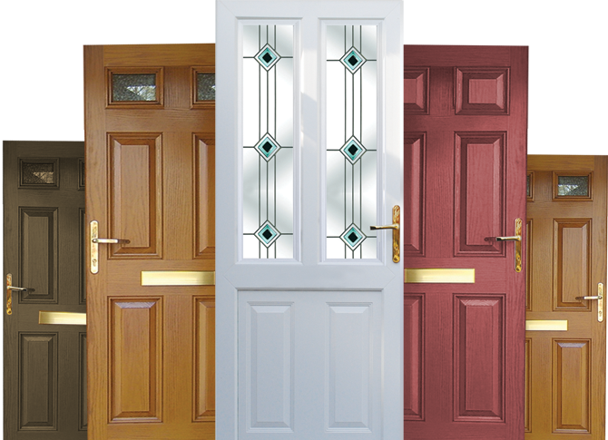 Colour Options With White Frame As Standard - Doors Png Clipart (670x485), Png Download