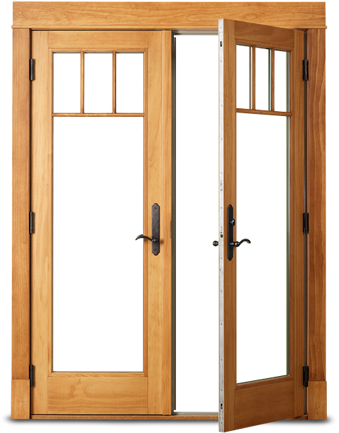 Frenchwood® Hinged Patio Doors - Patio Doors Clipart (500x629), Png Download
