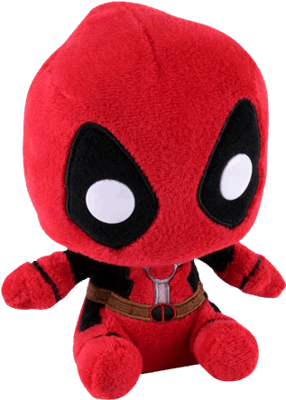 Deadpool 6" Funko Pop Plush - Pop Plush Deadpool Clipart (600x600), Png Download