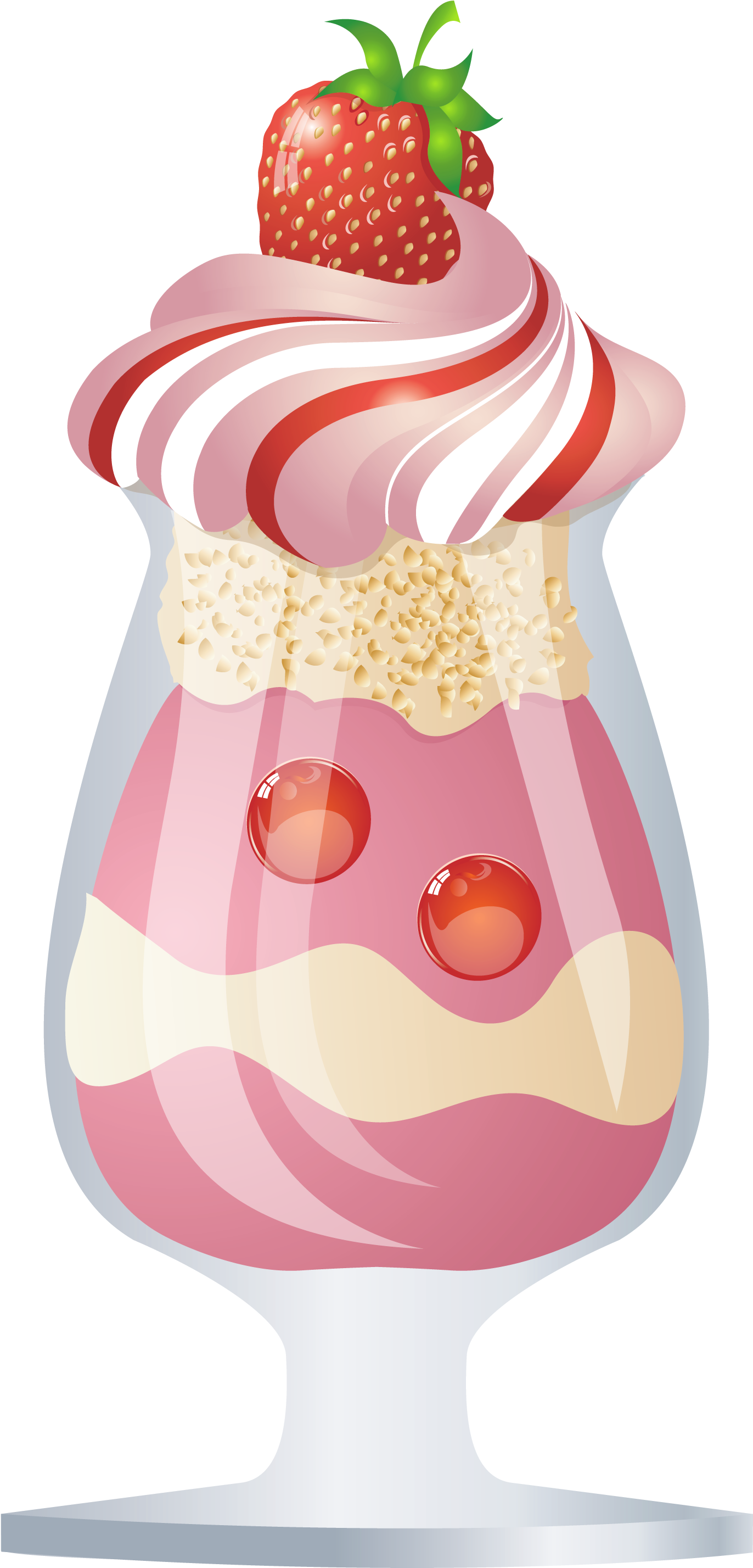 Free Png Download Ice Cream Sundae Transparent Png - Summer Ice Cream Sundaes Clip Art (480x790), Png Download