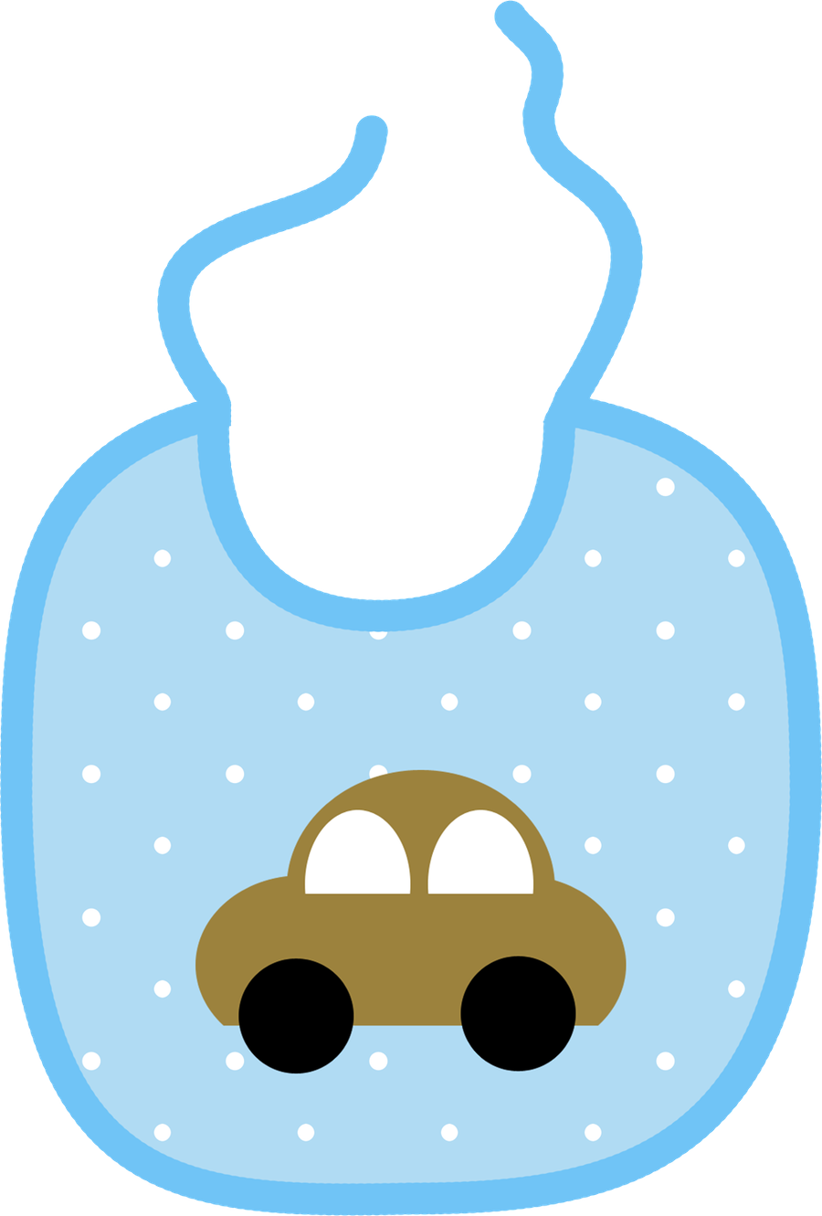 Bebê - Baby Boy Bib Clipart - Png Download (900x1331), Png Download