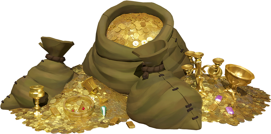 Gold - Sea Of Thieves Render Clipart (1000x1000), Png Download