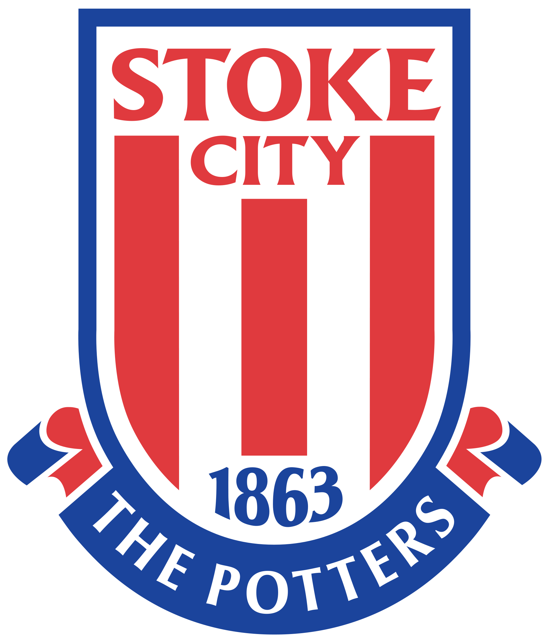 Stoke City Logo - Stoke City Logo Png Clipart (2000x2313), Png Download