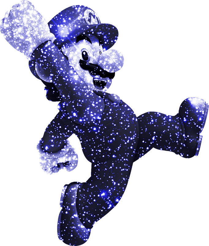 Hd Galaxy Background - Super Mario Clipart (682x800), Png Download
