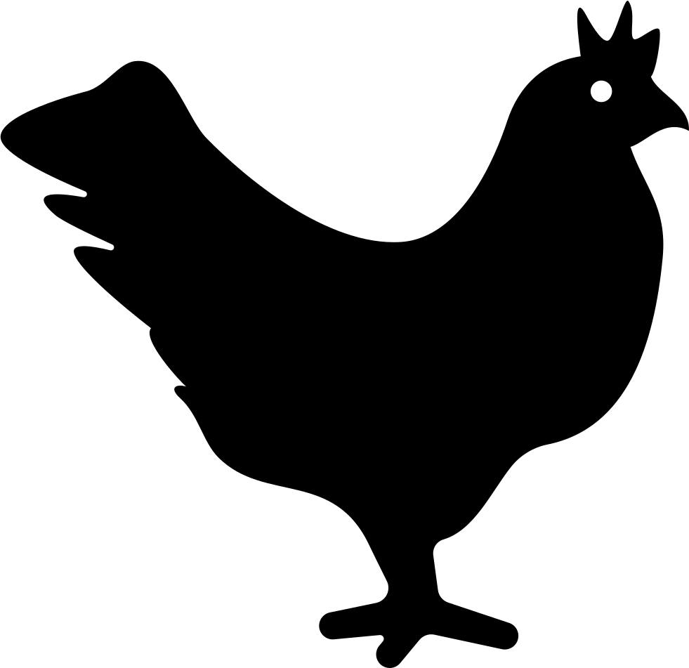 Clipart Freeuse Png Icon Free Download Onlinewebfonts - Chicken Svg Transparent Png (981x951), Png Download