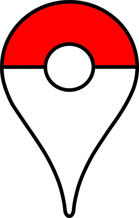 Pin, Pokemon, Pokeball, Map, Seeker, Pokemon Trainer - Pokemon Map Pin Vector Clipart (461x720), Png Download