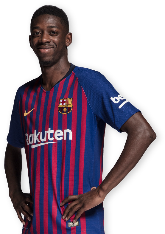 Dembele Hero 2018/19 - Fc Barcelona Clipart (670x790), Png Download