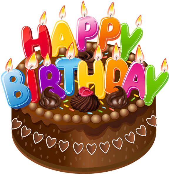 Happy Birthday Cake Png Clipart Image - Happy Birthday Cake Transparent Png (583x600), Png Download