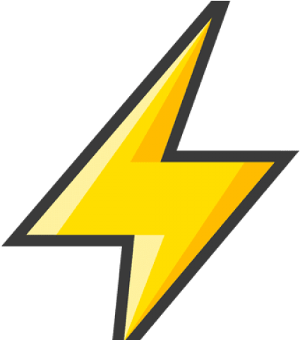 Graphic Lightning Bolt Clipart (640x480), Png Download