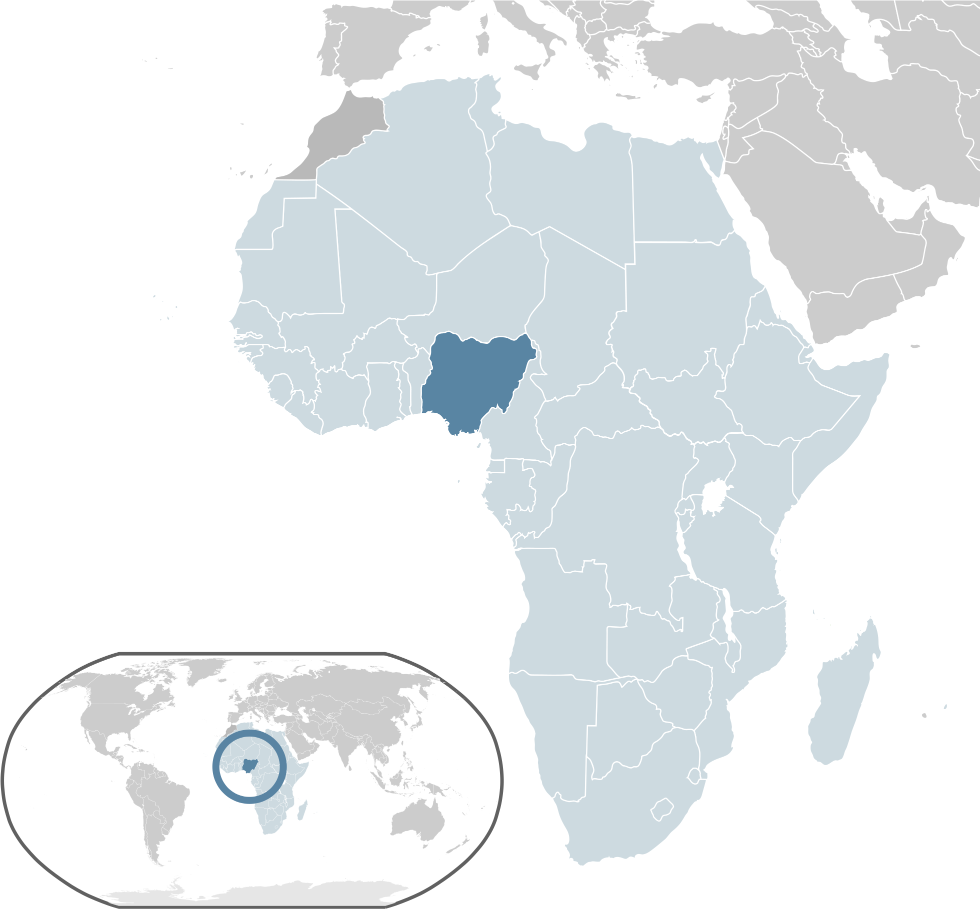 Nigeria Map - Africa Nigeria Mapa Png Clipart (2000x1857), Png Download