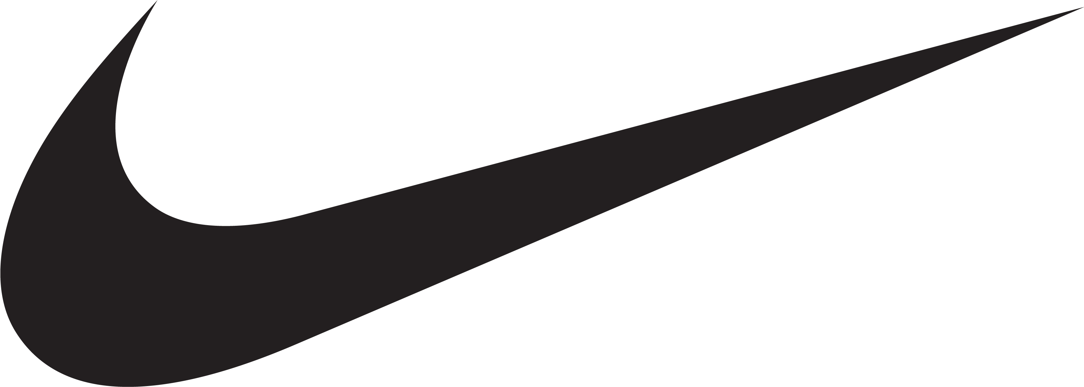 Image - Nike Logo Transparent Background Clipart (3596x1382), Png Download
