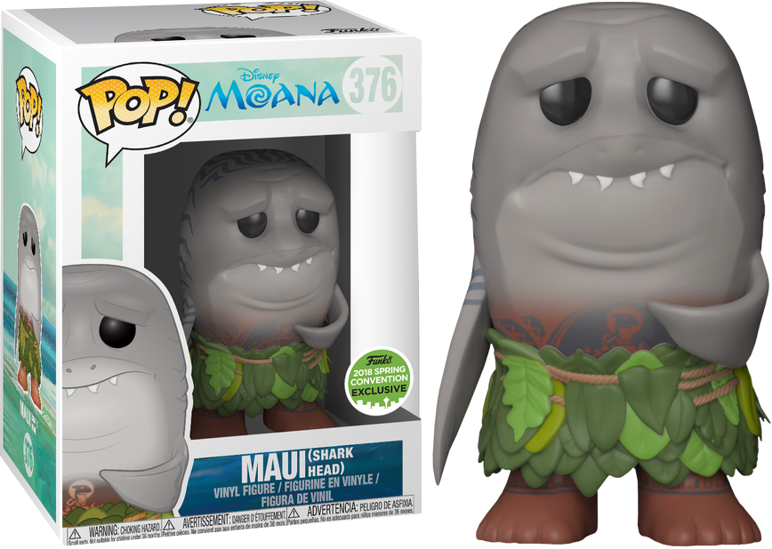 Funko Pop Vinyl - Funko Pop Maui Shark Head Clipart (868x618), Png Download