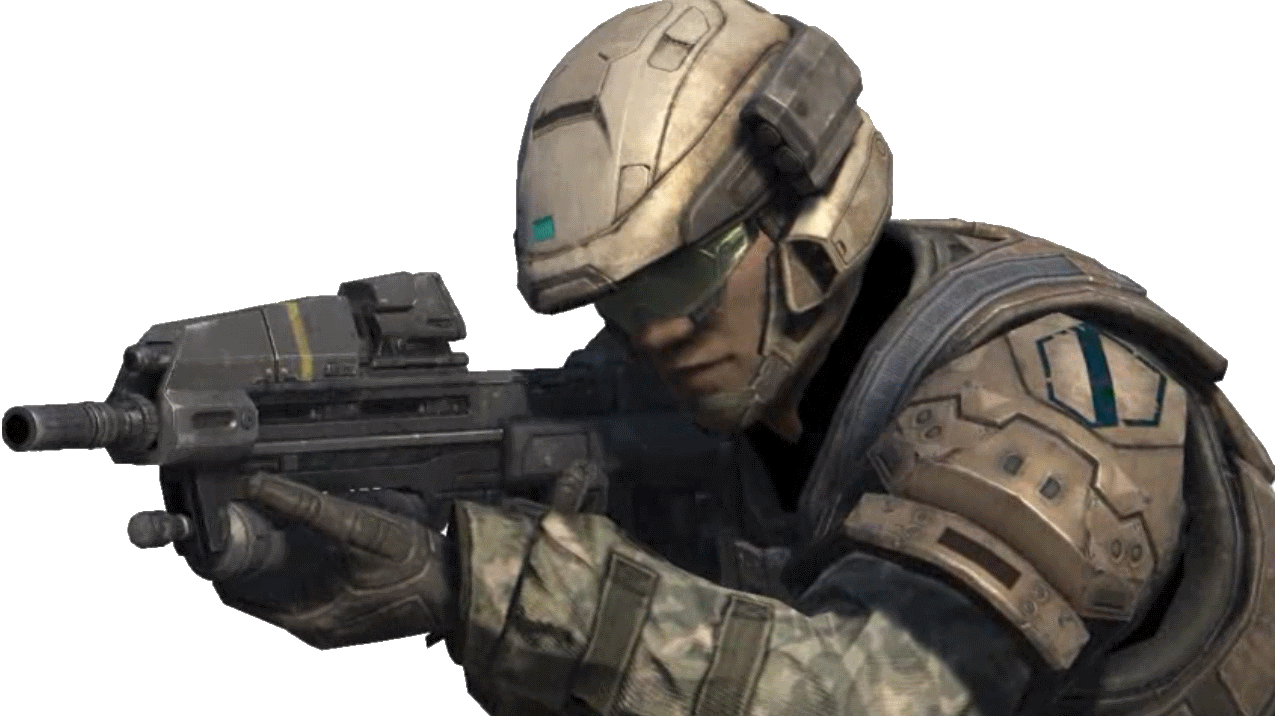 Marine Soldier Png - Halo Reach Marine Helmet Clipart (1275x716), Png Download